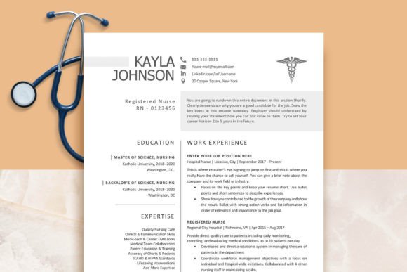 Download New Grad Nurse Resume Template - Premium Resources